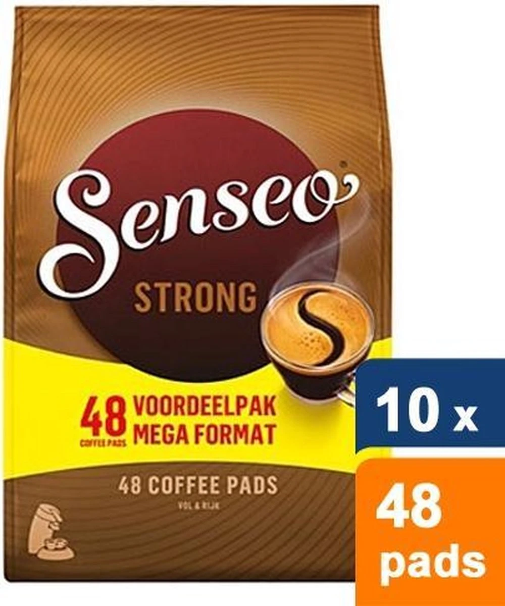 Senseo Strong Koffiepads - 10 X 48 Stuks 3 Senseo Strong Koffiepads - 10 X 48 Stuks