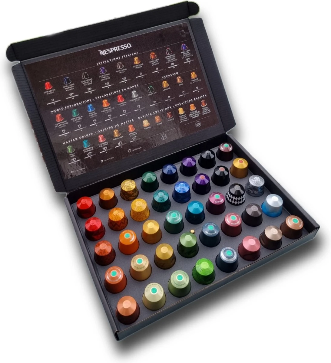 Koffie Proeverij Pakket Groot 40 Stuks Verschillende Smaken Met Mystery Card 'Get Well Soon' Met Persoonlijke (video) Boodschap | Verjaardag | Sinterklaas | Kerstpakket | Vaderdag | Moederdag | Jubileum | Valentijnsdag 8 Koffie Proeverij Pakket Groot 40 Stuks Verschillende Smaken Met Mystery Card 'Get Well Soon' Met Persoonlijke (video) Boodschap | Verjaardag | Sinterklaas | Kerstpakket | Vaderdag | Moederdag | Jubileum | Valentijnsdag - Afbeelding 6