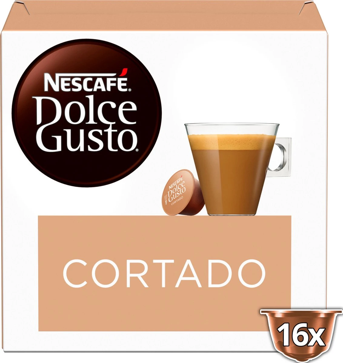Nescafé Dolce Gusto Cortado Espresso Macchiato Capsules - 48 Koffiecups 6 Nescafé Dolce Gusto Cortado Espresso Macchiato Capsules - 48 Koffiecups - Afbeelding 4