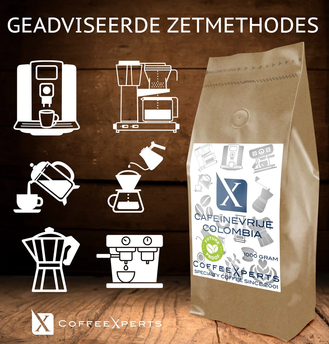 Koffiebonen - Cafeïnevrije Colombia - 1 Kg - Future Proof - Espresso - Cappuccino - Filterkoffie - Specialty Coffee - Decaf - Vers Gebrande Aromatische Koffie - Koffie Bonen Voor Volautomatische En Handmatige Koffiemachine Met Bonen 4 Koffiebonen - Cafeïnevrije Colombia - 1 Kg - Future Proof - Espresso - Cappuccino - Filterkoffie - Specialty Coffee - Decaf - Vers Gebrande Aromatische Koffie - Koffie Bonen Voor Volautomatische En Handmatige Koffiemachine Met Bonen - Afbeelding 2