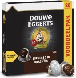 Douwe Egberts Espresso Krachtig Koffiecups - Intensiteit 10/12 - 10 X 20 Capsules -Koffie Promotie Winkel 1171x1200