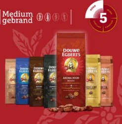 Douwe Egberts Aroma Rood Koffiebonen - 4 X 1000 Gram - Extra Grote Verpakking -Koffie Promotie Winkel 1181x1200 1
