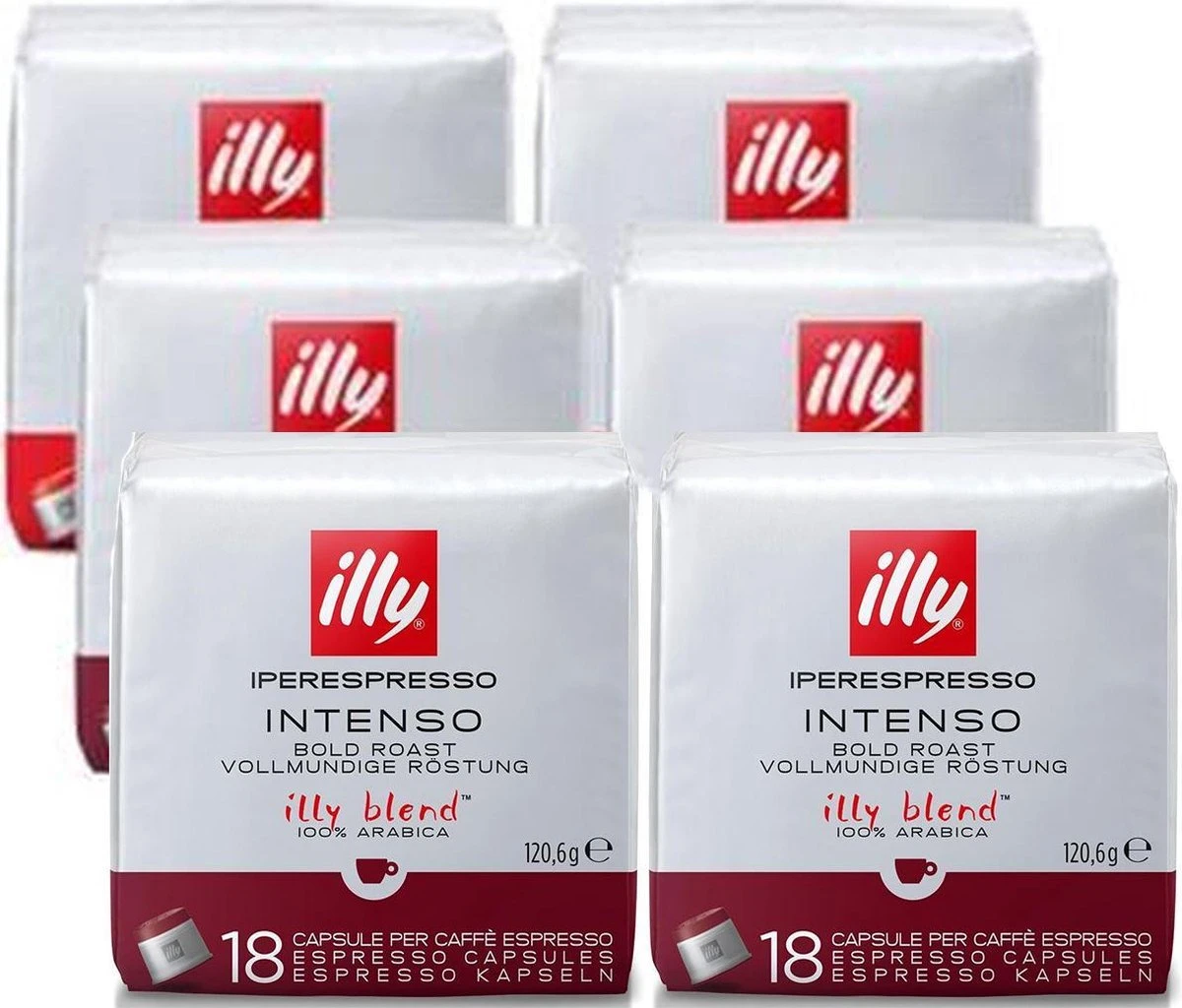 Illy - Iperespresso Koffie Home Intenso 6 X 18 Capsules 3 Illy - Iperespresso Koffie Home Intenso 6 X 18 Capsules