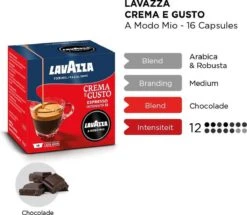 LAVAZZA A Modo Mio Crema E Gusto – 16 Cups -Koffie Promotie Winkel 1200x1043