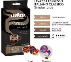 Lavazza Espresso Italiano Classico Gemalen / Filterkoffie - 8 X 250 Gram -Koffie Promotie Winkel 1200x1053 1