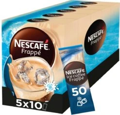 Nescafé Frappé Oploskoffie - 5 Doosjes à 10 Zakjes -Koffie Promotie Winkel 1200x1156