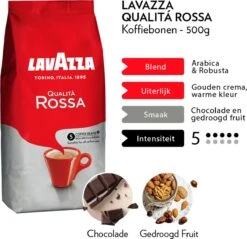 Lavazza Qualita Rossa Koffiebonen - 500 Gram X4 -Koffie Promotie Winkel 1200x1162