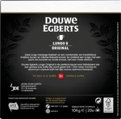 Douwe Egberts Lungo Original Koffiecups - Intensiteit 6/12 - 10 X 20 Capsules 13 Douwe Egberts Lungo Original Koffiecups - Intensiteit 6/12 - 10 X 20 Capsules -Koffie Promotie Winkel 1200x1184 2