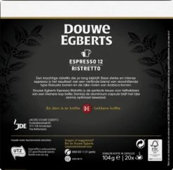 Douwe Egberts Espresso Ristretto (12) - 10 X 20 Koffiecups 11 Douwe Egberts Espresso Ristretto (12) - 10 X 20 Koffiecups -Koffie Promotie Winkel 1200x1186 8