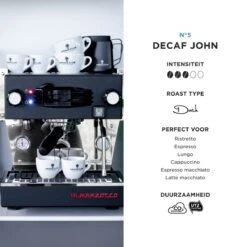 Aroma Club - Cafeïnevrije Koffiebonen 1KG - No. 5 Decaf John - Koffie Intensiteit 3/5 -Koffie Promotie Winkel 1200x1200 186