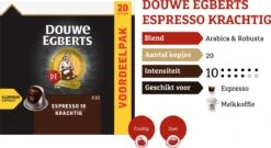 Douwe Egberts Espresso Krachtig Koffiecups - Intensiteit 10/12 - 10 X 20 Capsules -Koffie Promotie Winkel 1200x654