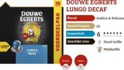 Douwe Egberts Lungo Decaf (6) - 10 X 20 Koffiecups -Koffie Promotie Winkel 1200x681