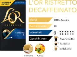 L'OR Espresso Ristretto Decaffeinato - Intensiteit 9/12 - 10 X 10 Capsules -Koffie Promotie Winkel 1200x889 5