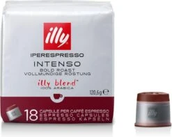 Illy - Iperespresso Koffie Home Intenso 6 X 18 Capsules 9 Illy - Iperespresso Koffie Home Intenso 6 X 18 Capsules -Koffie Promotie Winkel 1200x957 2
