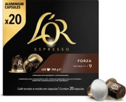L'OR Espresso Forza Koffiecups - Intensiteit 9/12 - 10 X 20 Capsules -Koffie Promotie Winkel 1200x968