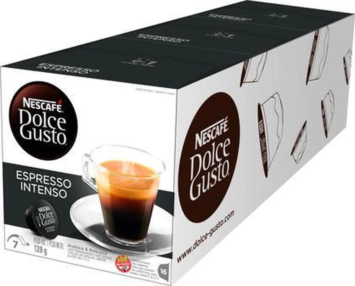 Nescafé Dolce Gusto Espresso Intenso Cups - 3 X 16 Stuks 7 Nescafé Dolce Gusto Espresso Intenso Cups - 3 X 16 Stuks - Afbeelding 5