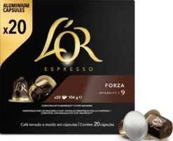 L'OR Espresso Forza Koffiecups - Intensiteit 9/12 - 10 X 20 Capsules -Koffie Promotie Winkel 1200x975 2