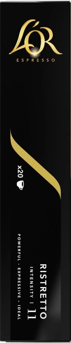 L'OR Espresso Ristretto Koffiecups - Intensiteit 11/12 - 10 X 20 Capsules -Koffie Promotie Winkel 251x1200 4