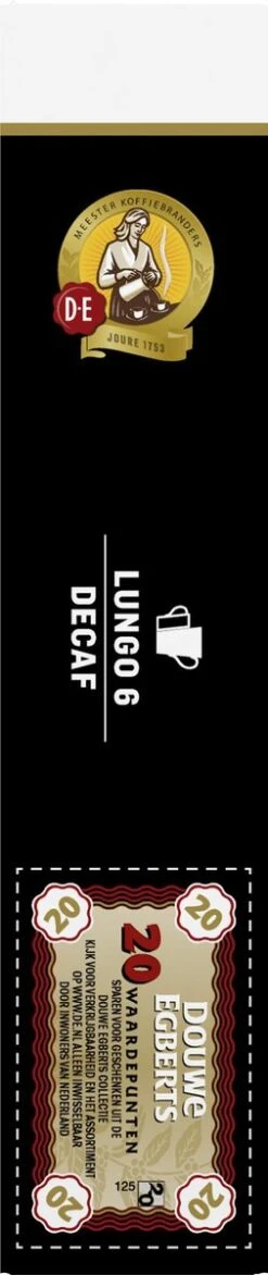 Douwe Egberts Lungo Decaf (6) - 10 X 20 Koffiecups -Koffie Promotie Winkel 253x1200 1