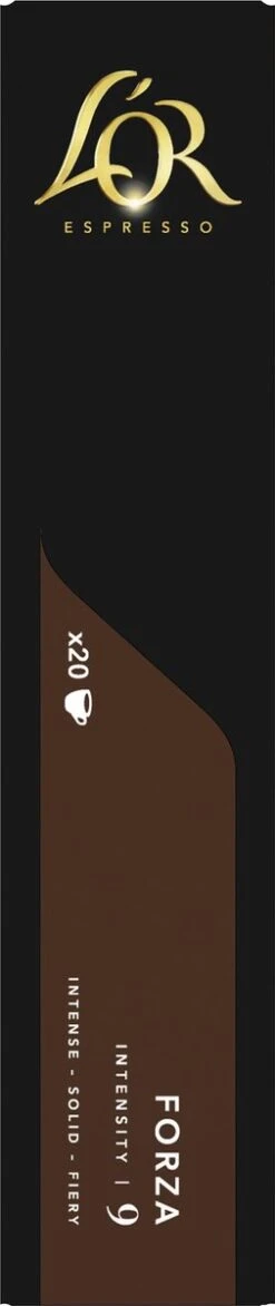 L'OR Espresso Forza Koffiecups - Intensiteit 9/12 - 10 X 20 Capsules -Koffie Promotie Winkel 253x1200 2