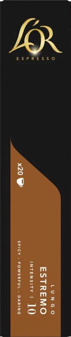 L'OR Lungo Estremo (10) - 10 X 20 Koffiecups -Koffie Promotie Winkel 253x1200 5