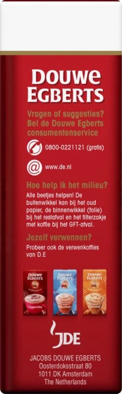 Douwe Egberts Aroma Rood Filterkoffie - 24 X 250 Gram -Koffie Promotie Winkel 373x1200 1