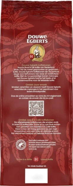 Douwe Egberts Aroma Rood Koffiebonen - 4 X 1000 Gram - Extra Grote Verpakking -Koffie Promotie Winkel 472x1200 1