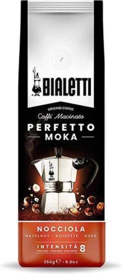 Bialetti Perfetto Moka Gemalen Koffie Proefpakket - 4 X 250 Gram - Classico, Intenso, Delicato En Nocciola -Koffie Promotie Winkel 538x1200