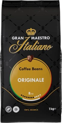 Gran Maestro Italiano - Orginale - Koffiebonen - Bonen Voor Espresso En Lungo - Arabica – 4 X 1kg -Koffie Promotie Winkel 602x1200 2