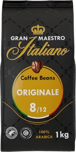 Gran Maestro Italiano - Orginale - Koffiebonen - Bonen Voor Espresso En Lungo - Arabica – 4 X 1kg -Koffie Promotie Winkel 602x1200 3