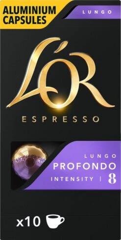 L'OR Lungo Profondo Koffiecups - Intensiteit 8/12 - 10 X 10 Capsules -Koffie Promotie Winkel 607x1200 11