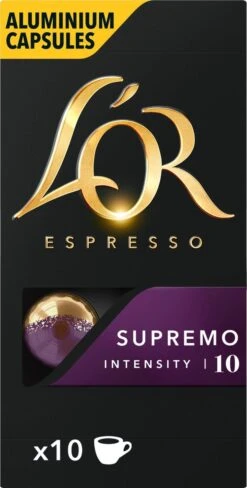 L'OR Espresso Supremo Koffiecups - Intensiteit 10/12 - 10 X 10 Capsules -Koffie Promotie Winkel 607x1200 2