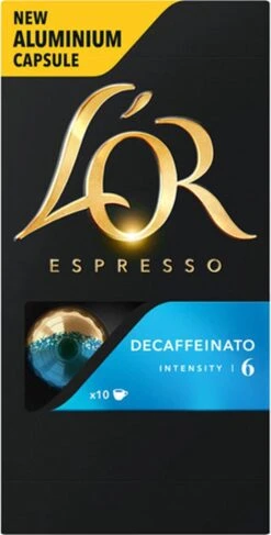 L'OR Espresso Decaffeinato Koffiecups - Intensiteit 6/12 - 10 X 10 Capsules 25 L'OR Espresso Decaffeinato Koffiecups - Intensiteit 6/12 - 10 X 10 Capsules -Koffie Promotie Winkel 609x1200 1