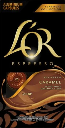 L'OR Espresso Caramel Koffiecups - 10 X 10 Capsules -Koffie Promotie Winkel 611x1200 2