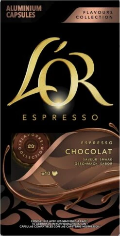 L'OR Espresso Chocolat Koffiecups - 10 X 10 Capsules 11 L'OR Espresso Chocolat Koffiecups - 10 X 10 Capsules -Koffie Promotie Winkel 612x1200 1