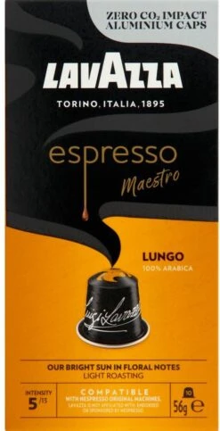 Lavazza Espresso Lungo - Aluminium Nespresso Capsules - 10 Stuks -Koffie Promotie Winkel 614x1200 2