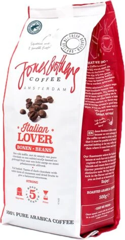 Jones Brothers Coffee Koffiebonen Italian Lover – 6 X 500 Gram -Koffie Promotie Winkel 627x1200 2