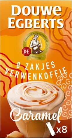 Douwe Egberts Verwenkoffie Latte Caramel Oploskoffie - 5 X 8 Zakjes -Koffie Promotie Winkel 633x1200 2