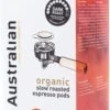 Australian Espresso Pods Dark Roast -4 X 18 Stuks- UTZ Organic -Koffie Promotie Winkel 656x1200 4