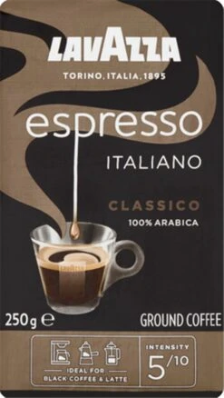 Lavazza Espresso Italiano Classico Gemalen / Filterkoffie - 8 X 250 Gram -Koffie Promotie Winkel 676x1200 2