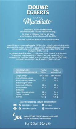 Douwe Egberts Verwenkoffie Latte Macchiato Oploskoffie - 5 X 8 Zakjes -Koffie Promotie Winkel 713x1200 2