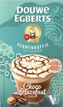 Douwe Egberts Latte Choco Hazelnut Oploskoffie - 5/9 Intensiteit - 5 X 8 Zakjes -Koffie Promotie Winkel 713x1200 4