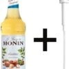Monin Hazelnoot Suikervrij 70cl Koffiesiroop Met Doseer Pompje -Koffie Promotie Winkel 784x1200 1