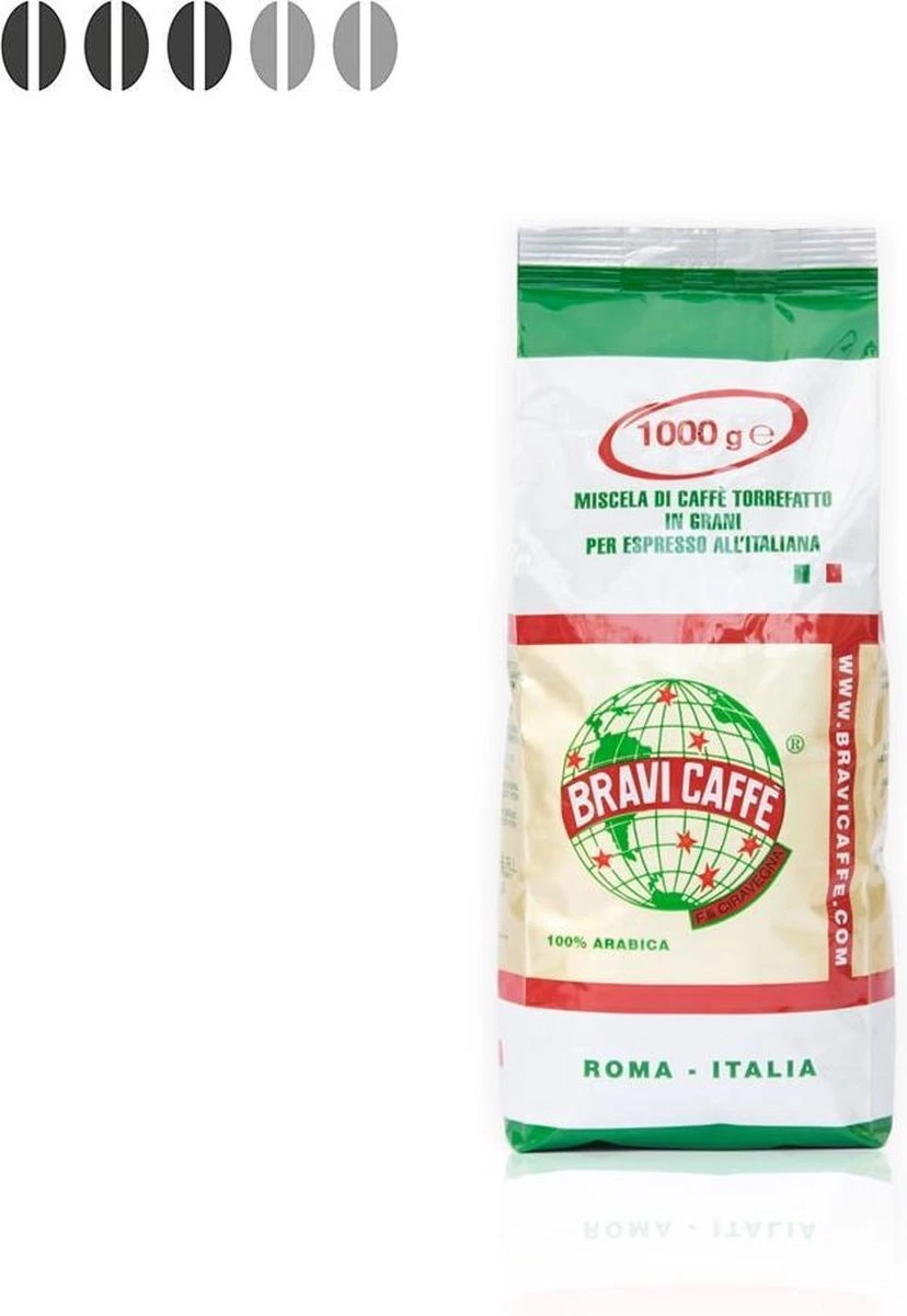 Bravi Caffe 100% Arabica Koffiebonen - 1 Kg 4 Bravi Caffe 100% Arabica Koffiebonen - 1 Kg - Afbeelding 2