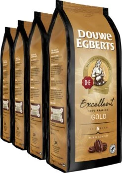 Douwe Egberts Excellent Gold Koffiebonen - 5/9 Intensiteit - 4 X 1kg -Koffie Promotie Winkel 844x1200