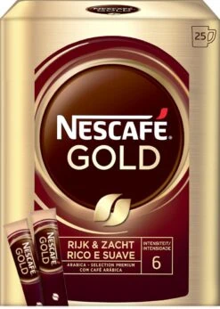 Nescafé Gold Oploskoffie - 6 Doosjes à 25 Zakjes -Koffie Promotie Winkel 853x1200 1