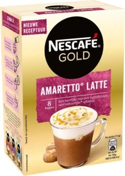 Nescafé Gold Amaretto Latte Oploskoffie - 6 Doosjes à 8 Zakjes -Koffie Promotie Winkel 855x1200 4