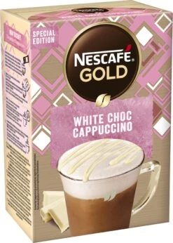 NESCAFE GOLD White Choc Cappuccino 6 Doosjes à 8 Zakjes 7 NESCAFE GOLD White Choc Cappuccino 6 Doosjes à 8 Zakjes -Koffie Promotie Winkel 857x1200 2