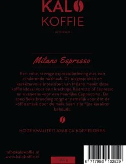 Kalo Koffie - 100% Arabica Koffiebonen - Milano Espresso - 1kg - Exclusieve Koffie -Koffie Promotie Winkel 921x1200