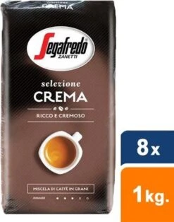 Segafredo Selezione Crema Koffiebonen - 8 X 1 Kg -Koffie Promotie Winkel 943x1200